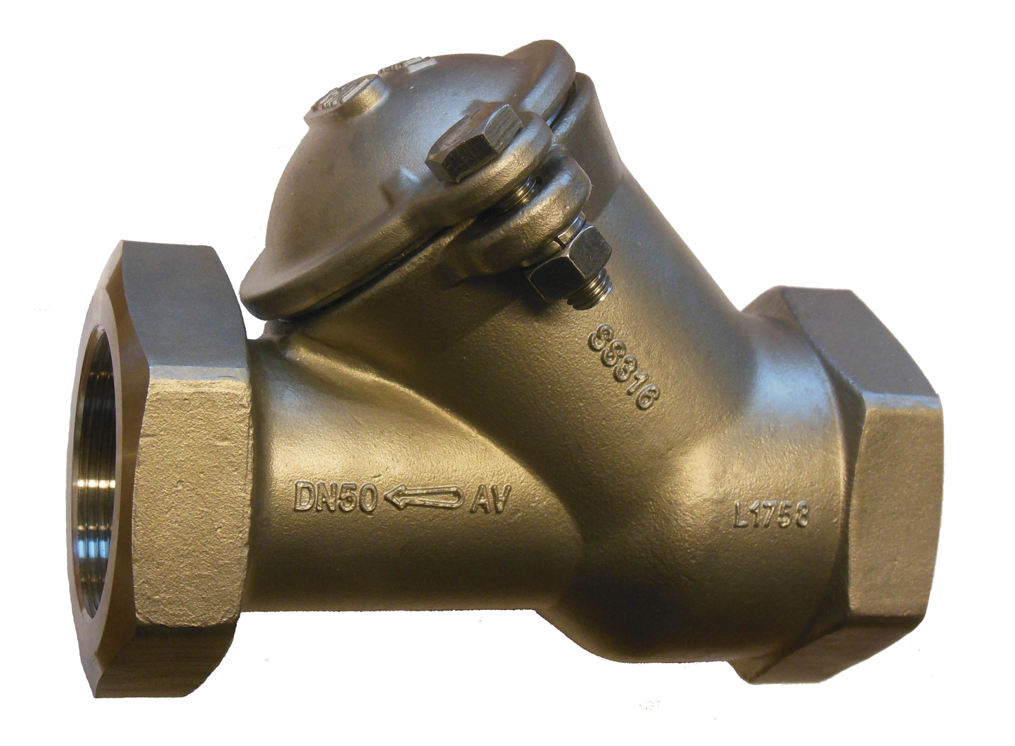 Ball check valve, PA508VA, stainless steel